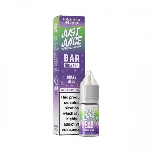 Just Juice Bar Range - Nic Salt - Grape Aloe [10MG]