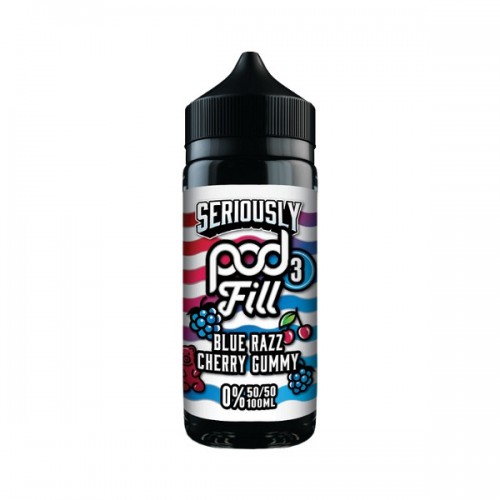Doozy Vape - Seriously Pod Fill 3 - 100ml [Blue Razz Cherry Gummy]