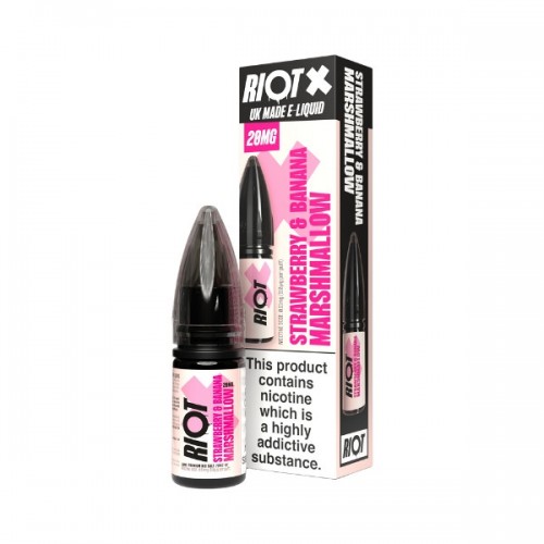 Riot - Nic Salt - X - Strawberry & Banana Marshmallow [20MG]