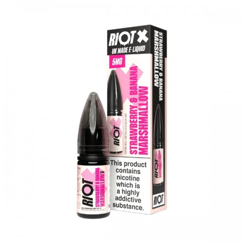 Riot - Nic Salt - X - Strawberry & Banana Marshmallow [5MG]