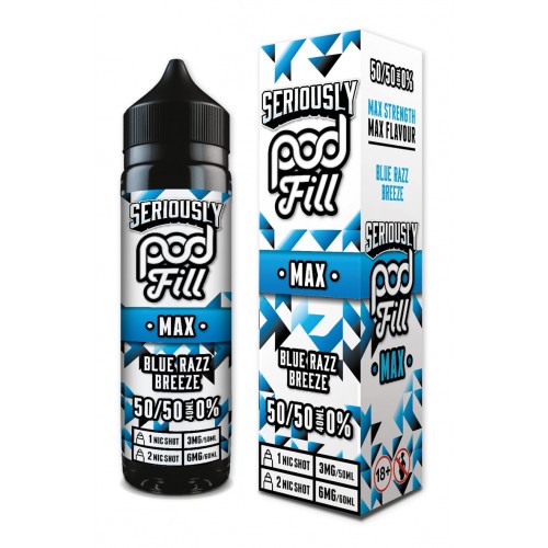 Doozy Vape - Seriously Pod Fill Max - 40ml - Blue Razz Breeze [50/50]