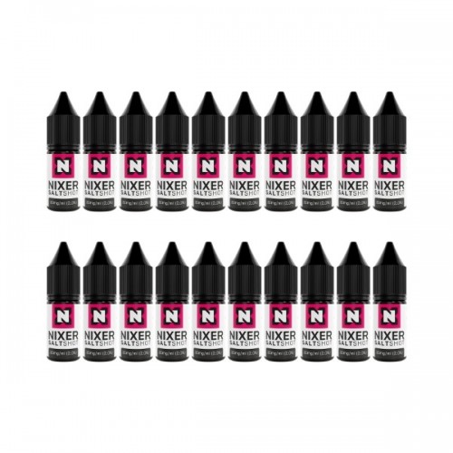 Nixer - Nic Shot - 50/50 Salt Nic Shot - 20 Pack [10MG]