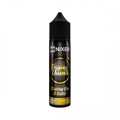 Nixer X Dripping Desserts - 30ml - Strawberry Jam & Custard - Longfill