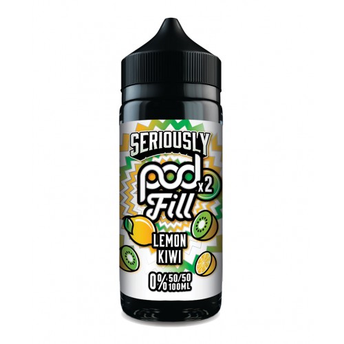 Doozy Vape - Seriously Pod Fill 2 - 100ml [Lemon Kiwi]