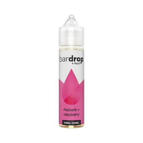 Bar Drop E-Liquid - 50ml - Rhubarb + Raspberry [0MG]