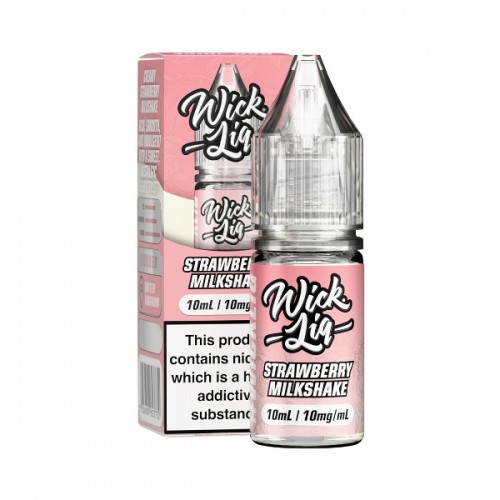 Wick Liq Bar Juice - Nic Salt - Strawberry Milkshake [10MG]