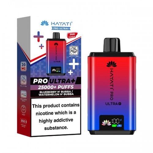 Hayati Pro Ultra+ 25000 - Pod Kit Blueberry H'Bubba / Watermelon H' Bubba]