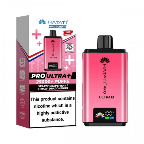 Hayati Pro Ultra+ 25000 - Pod Kit Straw' Grapefruit / Straw' Dragonfruit]