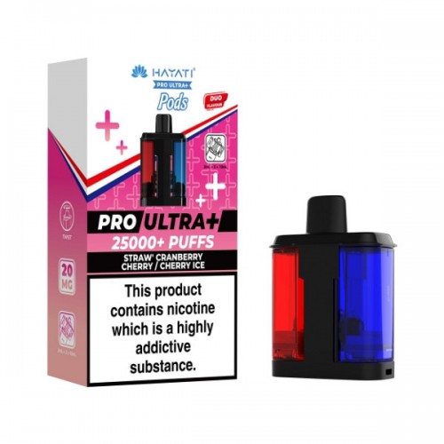 Hayati Pro Ultra+ Replacement - Pod [Straw' Cranberry Cherry / Cherry Ice]