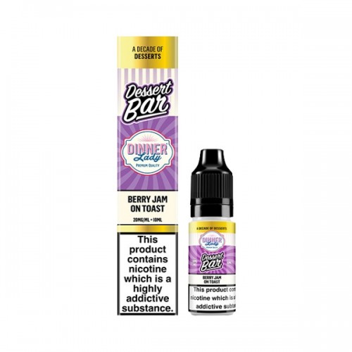Dinner Lady Dessert Bar - Nic Salt - Berry Jam on Toast [20MG]