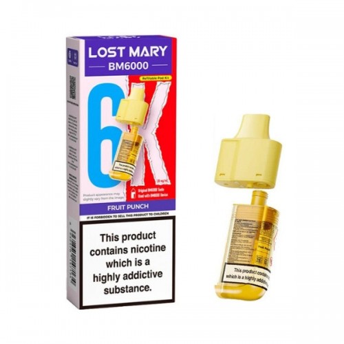Lost Mary BM6000 - Replacement Pod [Fruit Punch 20MG]