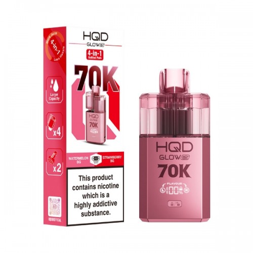 HQD Air Glow Air 70K 4-in-1 - Pod Kit [Watermelon BG & Strawberry BG]