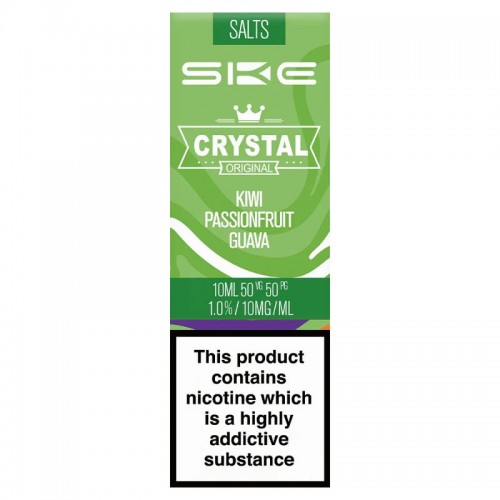 SKE Crystal Bar - Nic Salt - Kiwi Passionfruit Guava [10mg] (Sticker Single & Sticker Outer)