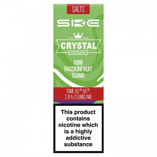 SKE Crystal Bar - Nic Salt - Kiwi Passionfruit Guava [20mg] (Sticker Single & Sticker Outer)