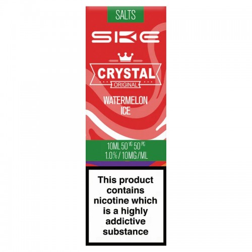SKE Crystal Bar - Nic Salt - Watermelon Ice [10mg] (Sticker Single & Sticker Outer)