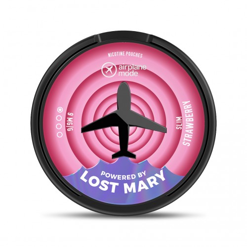 Airplane Mode (Powered By Lost Mary) Nicotine Pouch - Strawberry [09mg]