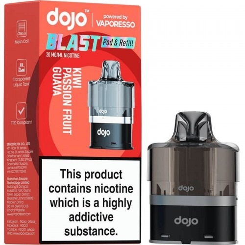 DOJO BLAST 6000 Pod & Refill (Powered by Vaporesso) [Kiwi Passion Fruit Guava 20mg]