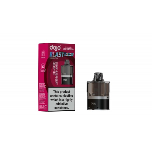 DOJO BLAST 6000 Pod & Refill (Powered by Vaporesso) [Straw Raspberry Cherry Ice 10mg]