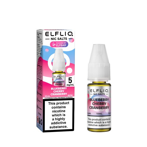 Elf Bar ELFLIQ - Nic Salt [Blueberry Cherry Cranberry 5mg]