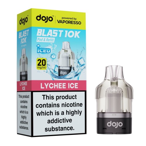 DOJO BLAST 10K Pod & Refill (Powered by Vaporesso) [Lychee Ice 20mg]