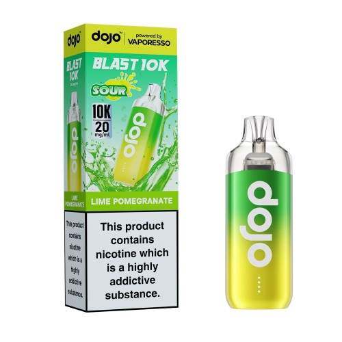 DOJO BLAST 10K Kit (Powered by Vaporesso) [Lime Pomegranate 20mg]