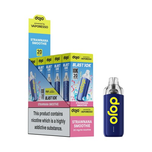 DOJO BLAST 10K Kit (Powered by Vaporesso) [Strawnana Smoothie 20mg]