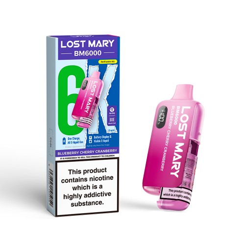 Lost Mary BM6000 Pre Filled Pod Kit [Blueberry Cherry Cranberry 20mg]