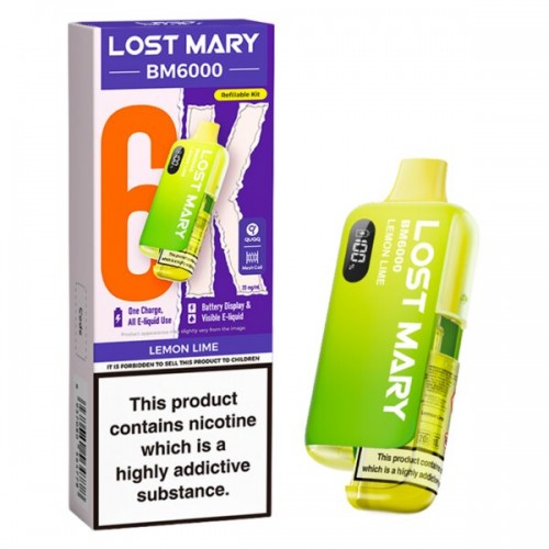 Lost Mary BM6000 Pre Filled Pod Kit [Lemon Lime 10mg]