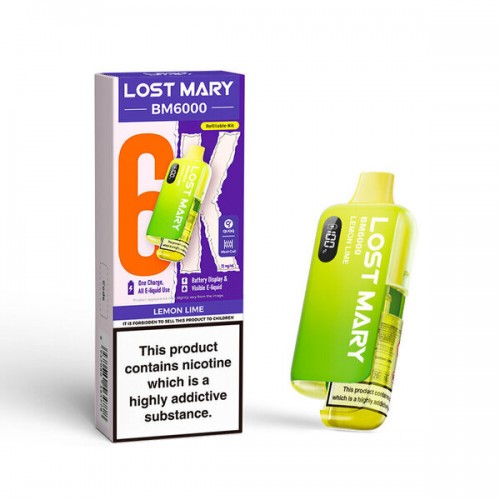 Lost Mary BM6000 Pre Filled Pod Kit [Lemon Lime 20mg]