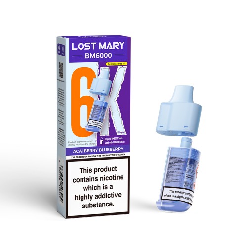 Lost Mary BM6000 Pod & Refill - Acia Berry Blueberry [20mg]