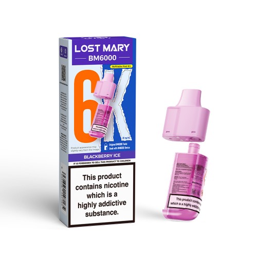 Lost Mary BM6000 Pod & Refill [Blackberry Ice 20mg]
