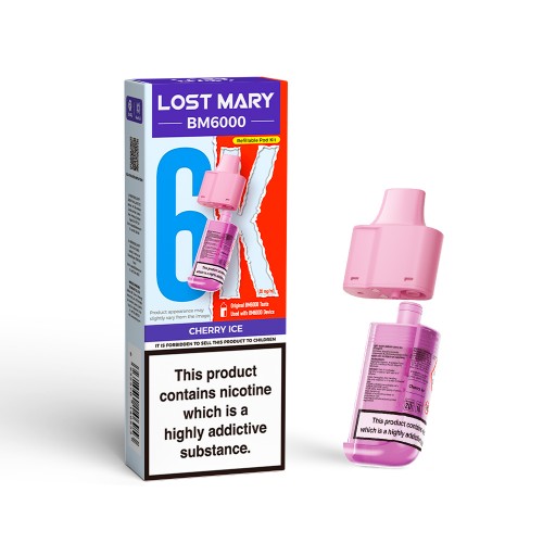 Lost Mary BM6000 Pod & Refill [Cherry Ice 20mg]
