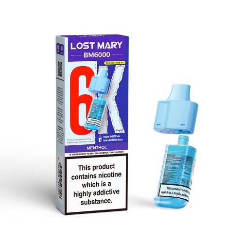 Lost Mary BM6000 Pod & Refill [Menthol 20mg]