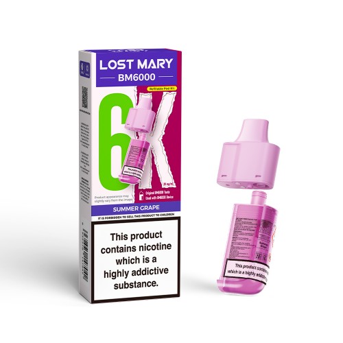 Lost Mary BM6000 Pod & Refill - Summer Grape [20mg]