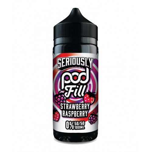 Doozy Vape - Seriously Pod Fill - 100ml [Strawberry Raspberry]