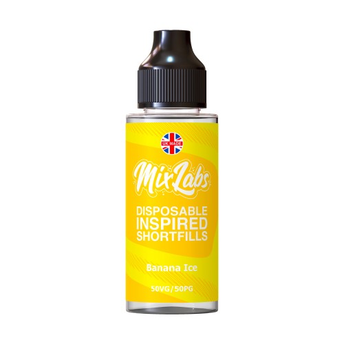 Mix Labs - 100ml Shortfill [Banana Ice]