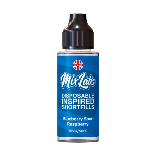 Mix Labs - 100ml Shortfill [Blueberry Sour Raspberry] 