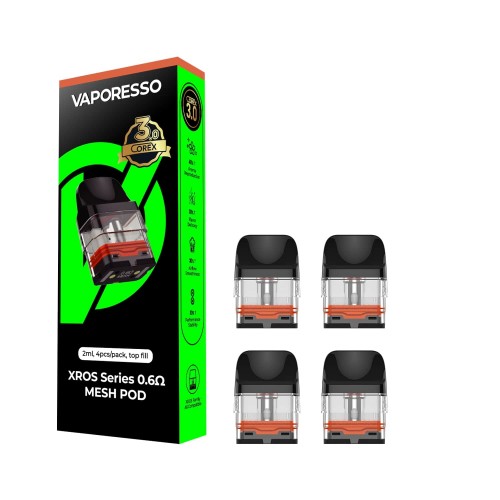 Vaporesso XROS Universal V3 Pods - 4 Pack [0.6ohm Mesh]