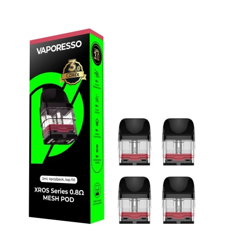 Vaporesso XROS Universal V3 Pods - 4 Pack [0.8ohm Mesh]