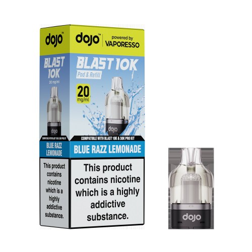 DOJO BLAST 30K Prefilled Pro Pod (Powered by Vaporesso) [Blue Razz Lemonade 20mg]