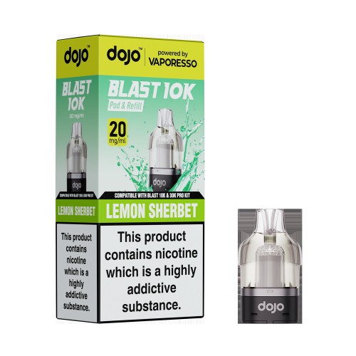 DOJO BLAST 30K Prefilled Pro Pod (Powered by Vaporesso) [Lemon Sherbet 20mg]