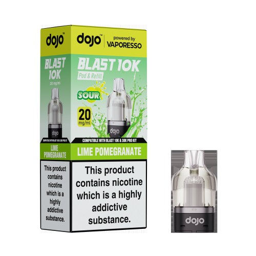 DOJO BLAST 30K Prefilled Pro Pod (Powered by Vaporesso) [Lime Pomegranate 20mg]