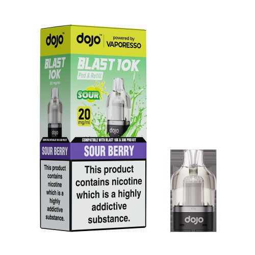 DOJO BLAST 30K Prefilled Pro Pod (Powered by Vaporesso) [Sour Berry 20mg]