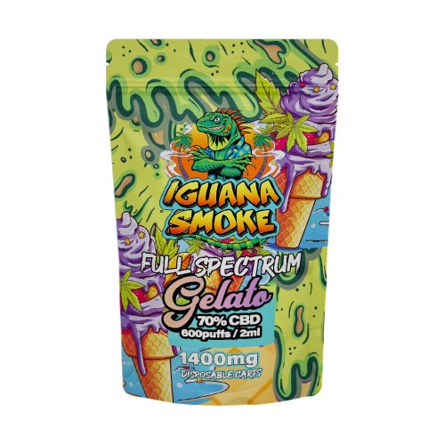 Iguana Smoke - CBD Cartridge 2ml [Gelato 1400mg]