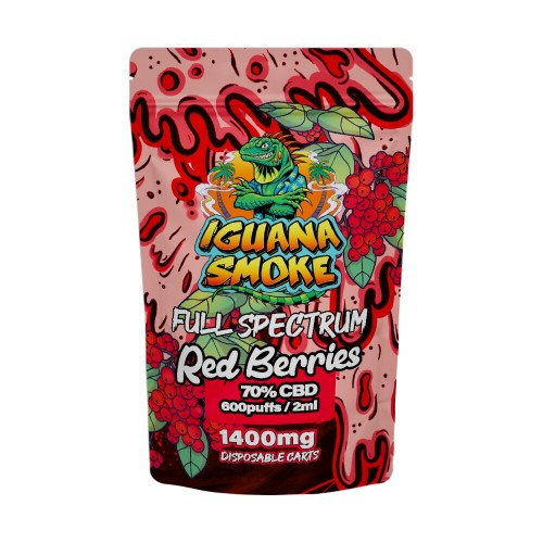 Iguana Smoke - CBD Cartridge 2ml [Red Berries 1400mg]