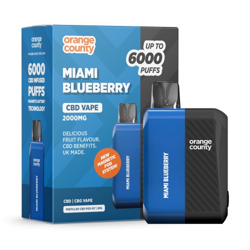 Orange County CBD/CBG Pod Kit [Miami Blueberry 2000mg]