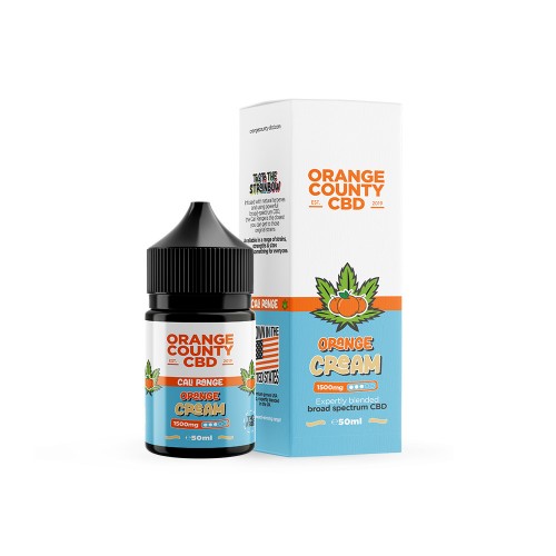 Orange County CBD Cali E-Liquid - 50ml [Orange Cream 1500mg]