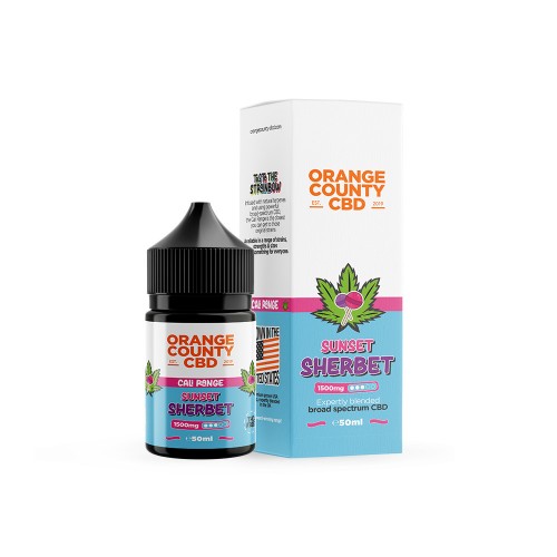 Orange County CBD Cali E-Liquid - 50ml [Sunset Sherbet 1500mg]