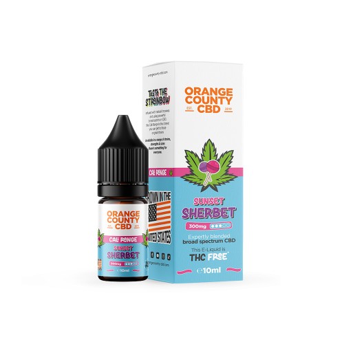 Orange County CBD Cali E-Liquid - 10ml [Sunset Sherbet 300mg]