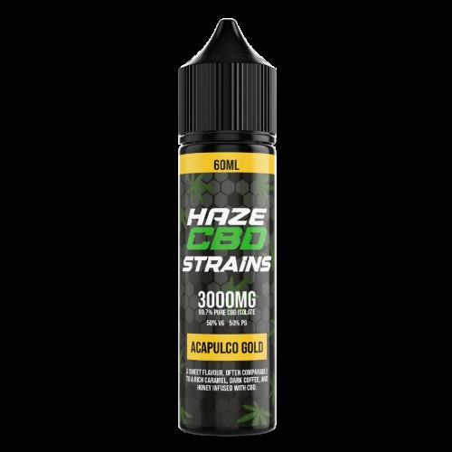 Haze CBD Strains E-Liquid - 60ml [Acapulco Gold 3000mg]